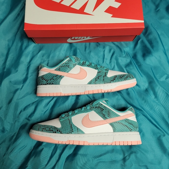 Nike | Shoes | Brand New Ds Nike Dunk Low Washed Teal And Bleached Coral Size 9 Mens | Poshmark